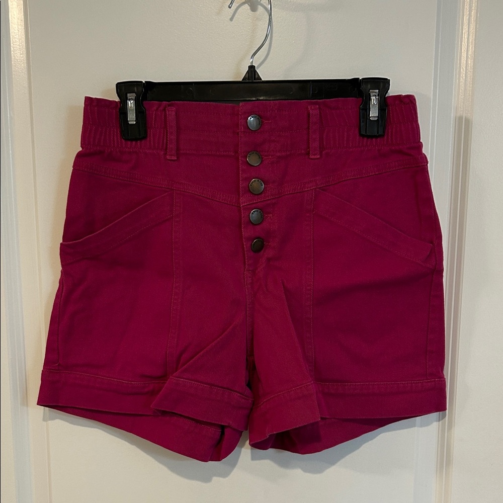 Knox Rose High Waist Magenta Shorts